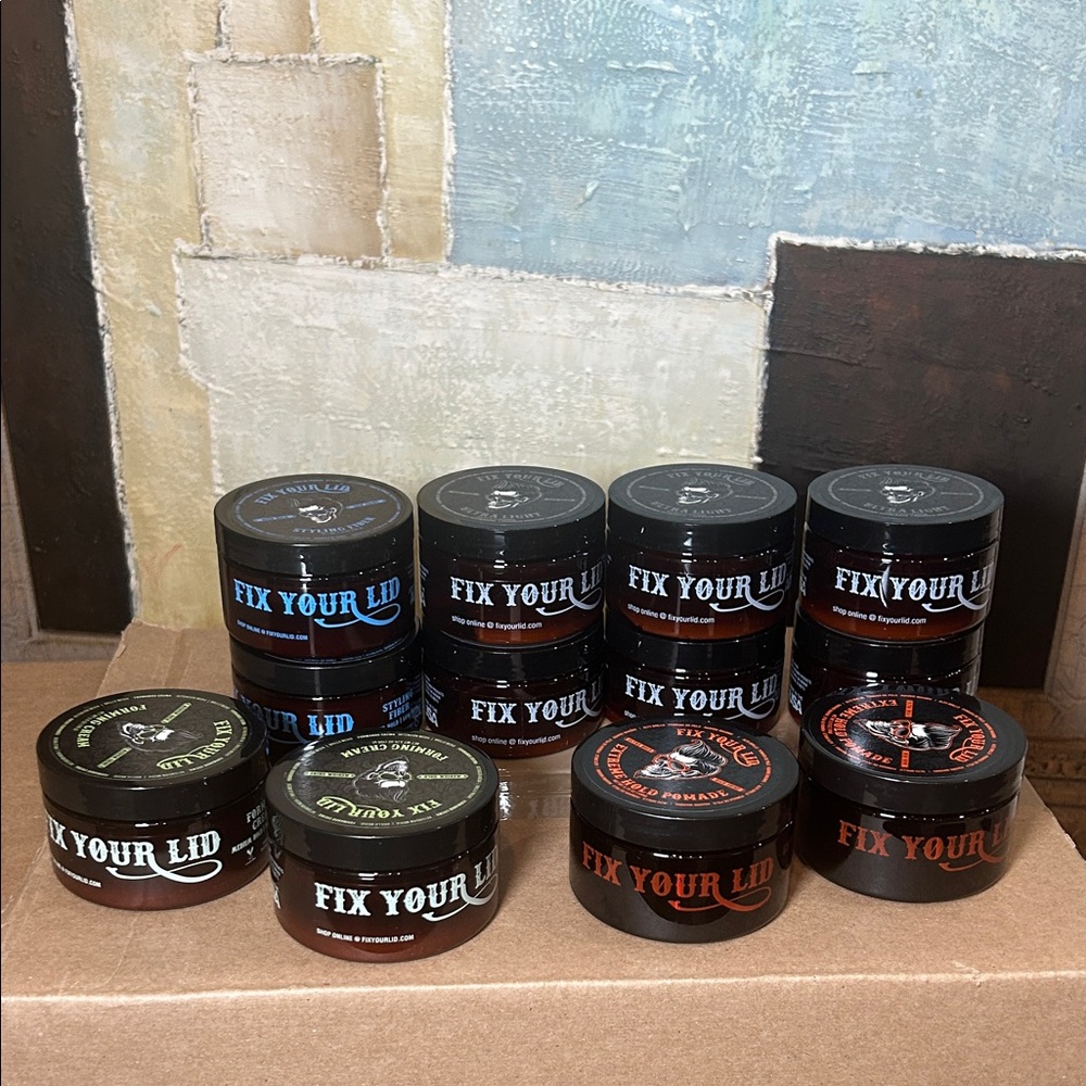 Fix Your Lid- Pomade, Forming Cream, Styling Fiber